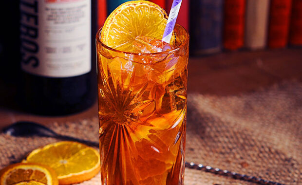 Cafe Lorange cocktail recipe in glass