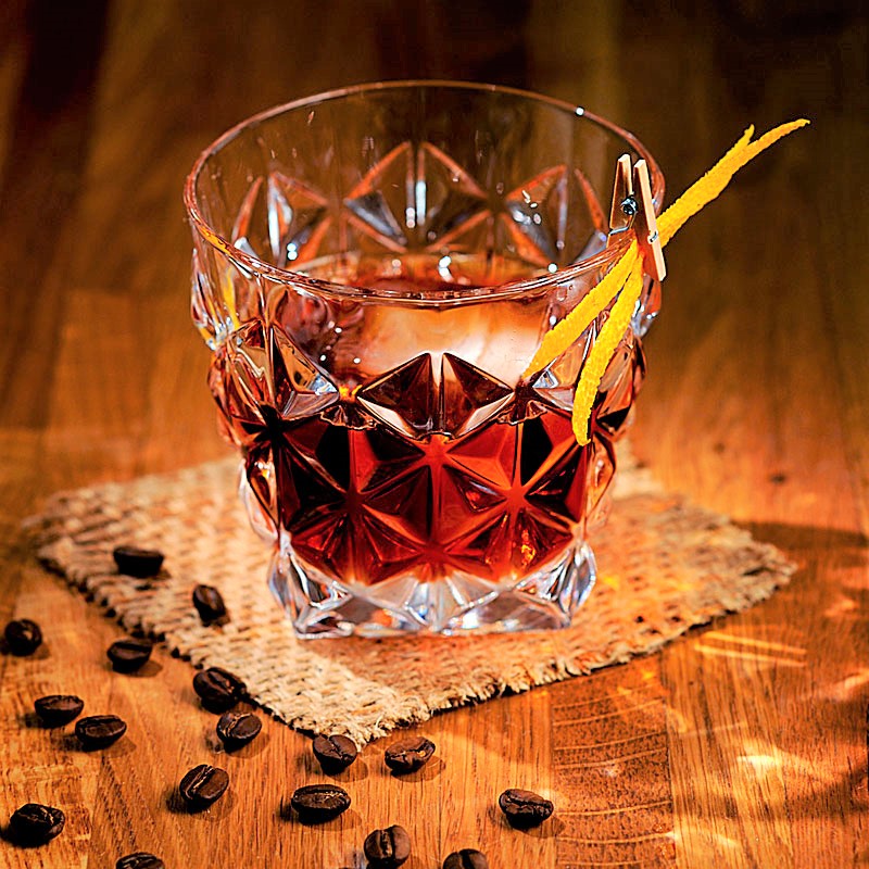 Coffee Negroni Cocktail Recipe Mixed and in Glass - Delicious!