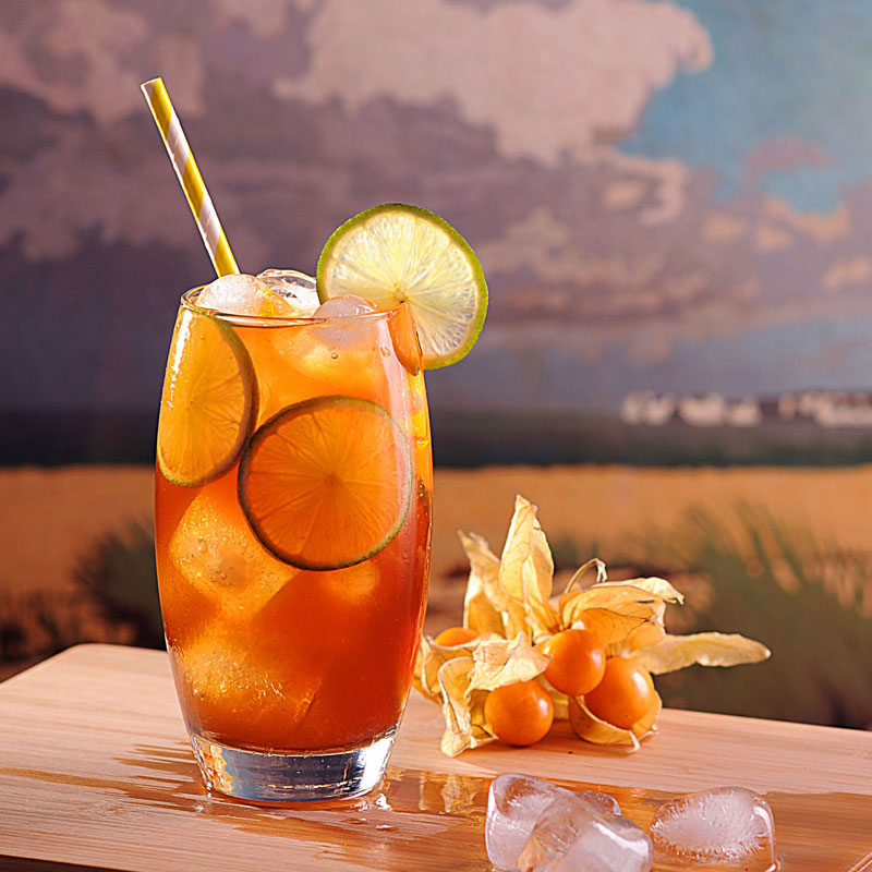 Long Island Iced Coffee Cocktail Recipe in Glass